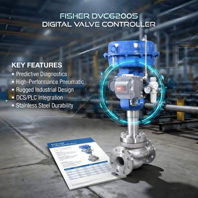 Nuova ASCO 2 Way Industrial Solenoid Valve F-isher FIELDVUE DVC6200 Controllo del posizionatore digitale della valvola Smart Valve Positioner HART
