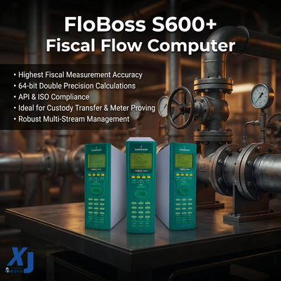 Calcolatore di flusso FloBoss S600+ Calcolatore di flusso industriale Calcolatore di flusso di custodia Trasferimento di gas Controller di flusso di processo liquido