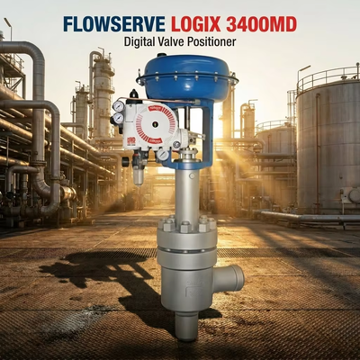 Flowserve Logix 3400MD posizionatore digitale delle valvole con comunicazione HART Protezione IP66 e accuratezza ± 0,5%