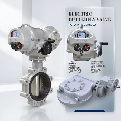 Fabbrica OEM elettronica a presa a sfera Valvola farfalla Rotorco IQT Attuatore elettrico a quattro giri IW5 Caselle di marcia a quattro giri