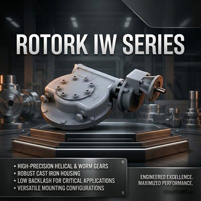 Quarter Turn Gearbox Rotork IW5 IR1 Serie Worm Gearbox Valvola a sfera elettrica Valvola farfalla Valvola a presa