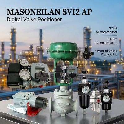 Fornitore Masoneilan 78-40 SVI2 AP Smart Digital Valve Positioner Tissin Air Filter Regulator OEM Control Valve Stock