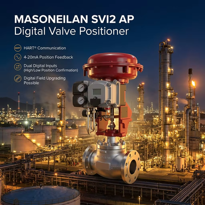 Fornitore Masoneilan 78-40 SVI2 AP Smart Digital Valve Positioner Tissin Air Filter Regulator OEM Control Valve Stock