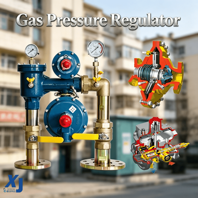 Controllo del gas naturale Controllo della pressione del gas industriale Distribuzione del gas regolatore della pressione del gas