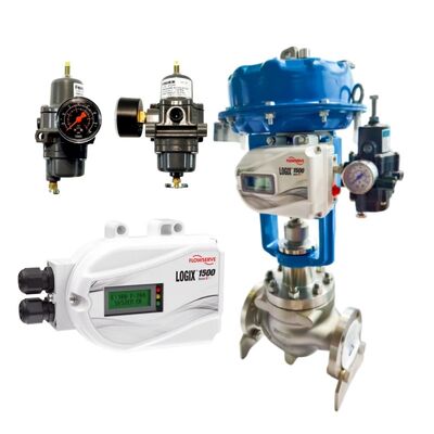 Flowserve Logix 1500 posizionatore digitale delle valvole con comunicazione HART 7 IP66 NEMA 4X Protezione e segnale di ingresso DC 4 ‰ 20 mA