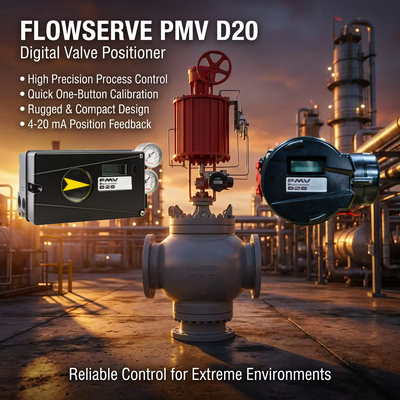 Flowserve PMV D20 Digital Valve Positioner con HART Communication IP66/NEMA 4X e 4-20 mA DC Input
