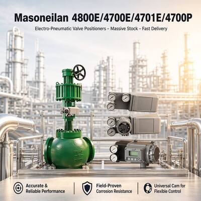 Masoneilan 4800E/4700E/4701E/4700P Posizionatori di valvole elettro-pneumatici - Massiccia scorta - Rapida consegna
