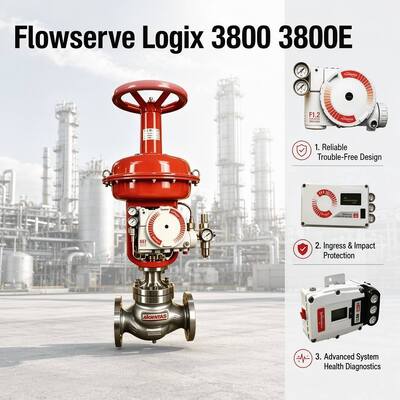 Parti affidabili della valvola di controllo del posizionatore della valvola digitale Flowserve Logix 3800 3800E di alta precisione in magazzino
