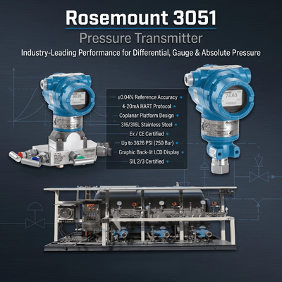 Nuovo Rose-mount. 3051 Smart HART Differential Pressure Gauge Intelligent Pressure Transmitter
