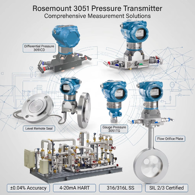 Nuovo Rose-mount. 3051 Smart HART Differential Pressure Gauge Intelligent Pressure Transmitter