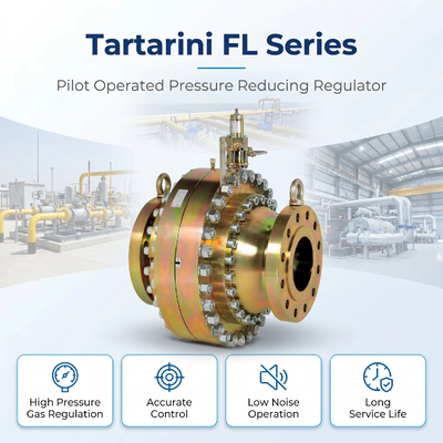 Emer-son Tartarini FL serie regolatore di pressione a gas naturale azionato da pilota