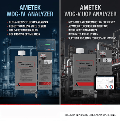 Analizzatore Ametek WDG-IV UOP Analizzatore di gas di processo per la misurazione dell'ossigeno allo zirconio Analizzatore di processo industriale