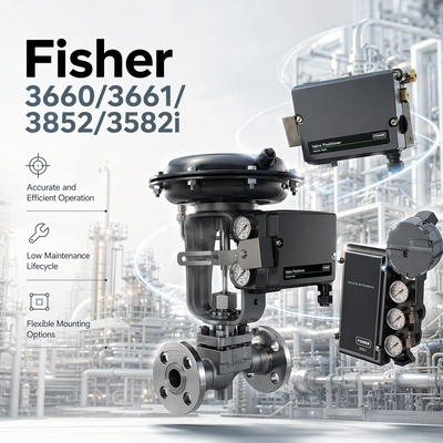 F-isher originale in stock 3660/3661/3852/3582i Posizionatori di valvole elettro-pneumatiche OEM a sfera a gas