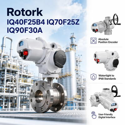 Fabbrica all'ingrosso Rotork IQ40F25B4 IQ70F25Z IQ90F30A Attuatore elettrico multi-torno intelligente IP68 per valvola industriale