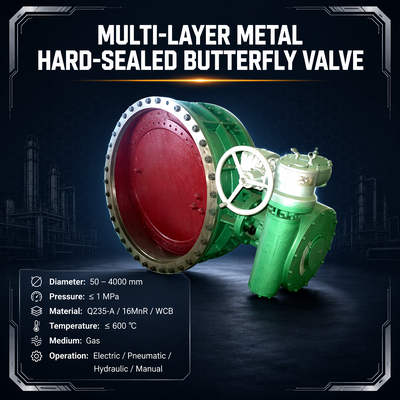 JIANGSU SHENTONG Industrial Pneumatic Gas Butterfly Valve Blast Furnace Coke Oven Gas Pipeline Butterfly Valve