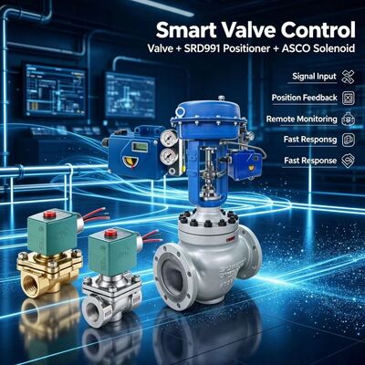 Foxboro SRD991 SRD991-BHFS6EA4NY-V01 Smart Valve Positioner with ASCO Solenoid Spool Valves
