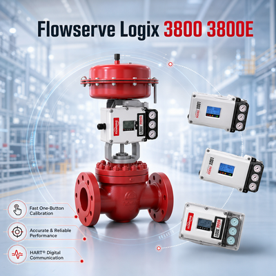 New Flowserve Logix 3800 3800E Digital Valve Positioner Reliable Control Valve Parts in Stock