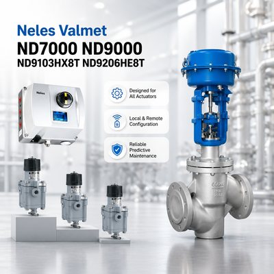 Valmet Me Tso OEM ND7000 ND9000 ND9103HX8T ND9206HE8T Pneumatico Smart Digital Valve Controller Positioner HART 4-20mA Automazione industriale