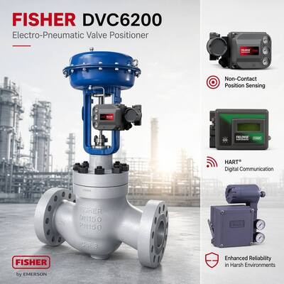 In magazzino F-isher DVC6200 FIELDVUE Digital HART Valve Positioner 4-20mA Controller elettro pneumatico per attuatore pneumatico