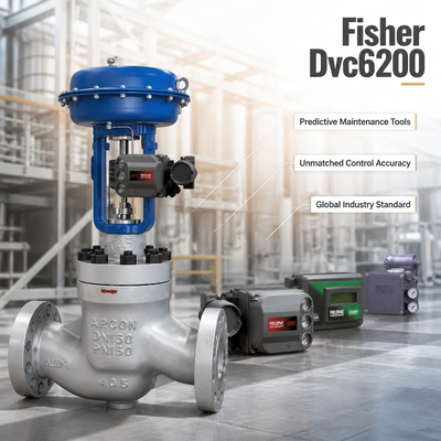 F-isher DVC6200 Smart Valve Positioner con diagnosi completa del processo per la valvola di controllo delle centrali elettriche chimiche a gas di petrolio
