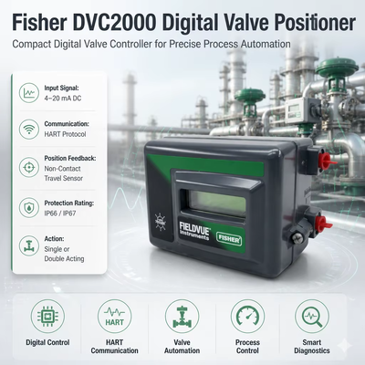Fieldvue HC DVC2000 Posizionatore Digitale a Singola Azione per Valvole a Bassa Pressione