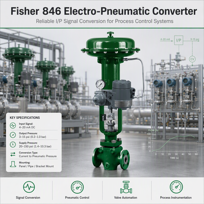 Fisher 846 Feedback elettronico 4-20mA Pressione di corrente Trasduttore elettro-pneumatico