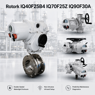 Rotor Original IQ40F25B4 IQ70F25Z IQ90F30A Attuatore elettrico intelligente 1000-2000Nm IP68 Motorizzato Controller Valvola farfalla