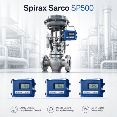 Spirax Sarco SP500 Posizionatore Digitale di Valvola per Sistema di Caldaia a Vapore, Supporto per Valvola di Controllo Chuanyi di Chongqing