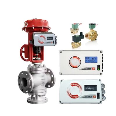 Flowserve Logix 520MD Digital HART Electro Pneumatic Smart Valve Controller Valve Positioner di controllo con valvola solenoide Asco