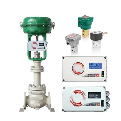 Attuatore pneumatico Flowserve per valvole Flowserve Logix 520MD Asco 327 elettrovalvole