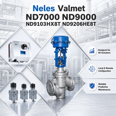 Posizionatore digitale pneumatico intelligente Neles Valmet ND7000 ND9000 ND9103HX8T ND9206HE8T per l'industria petrolchimica, petrolifera e del gas