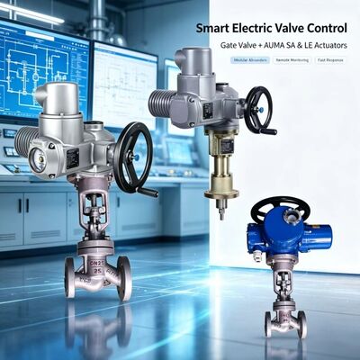 AUMA SA e LE Unità di spinta lineare Attuatore multi-torno per valvole industriali ad alte prestazioni