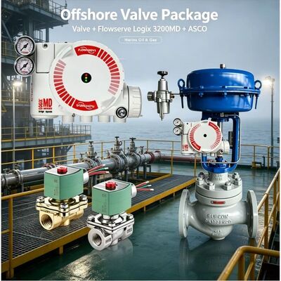 Flowserve Logix 3200MD posizionatore digitale con valvola solenoide ASCO per il controllo preciso delle valvole industriali
