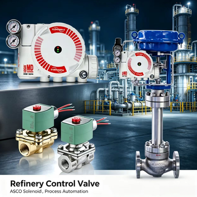 Flowserve Logix 3200MD Digital Positioner with ASCO Solenoid Valve for Precise Industrial Valve Control
