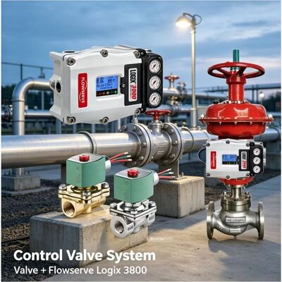 Flowserve Logix 3800 Digital Positioner con pacchetto di controllo di precisione con valvola a solenoide ASCO