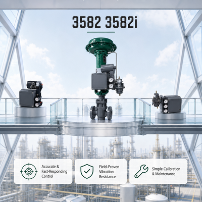 3582 3582i Pneumatico Valvo Positioner Controller di automazione industriale Valvo di azionamento lineare fornitore