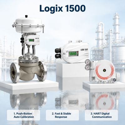 Logix 1500 Posizionatore Digitale Intelligente per Valvole HART Protocollo 4 20mA Accessorio Valvola di Controllo Pneumatica Industria Petrolifera e del Gas