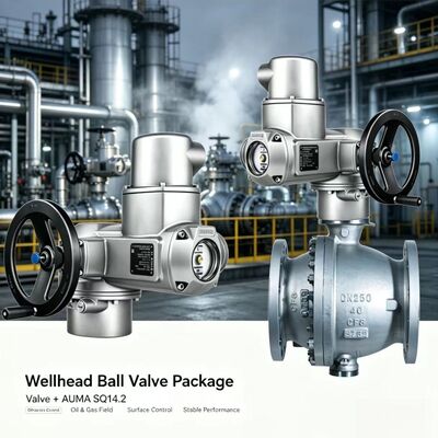 AUMA SQ 14.2 Attuatore a rotazione parziale 800-2400Nm Attuatore a valvola aperta-chiusa ad alta coppia IP68 Industrial
