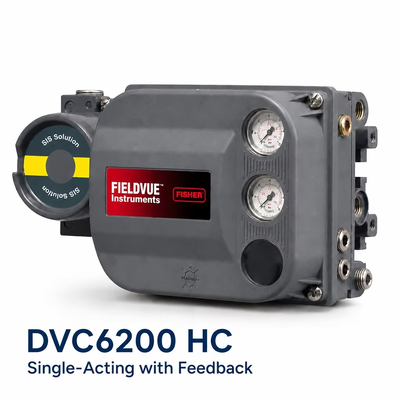 DVC6200 HC Digital Valve Controller 4–20 mA HART Posizionatore Pneumatico a Singola Azione con Feedback