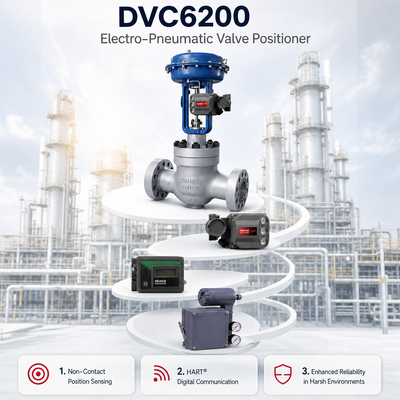 FIELDVUE DVC6200 Smart Valve Positioner 4 20mA IP66 Controller digitale delle valvole