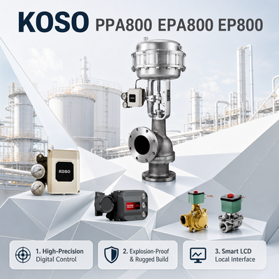 Posizionatore intelligente elettro-pneumatico KOSO OEM PPA800 EPA800 EP800 4 20mA IP66 per gasolio a doppio effetto