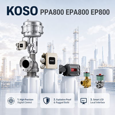 KOSO serie EP800 posizionatore elettro pneumatico PPA800 EPA800 controllore di valvola intelligente OEM prova esplosione certificazione IECEx ATEX