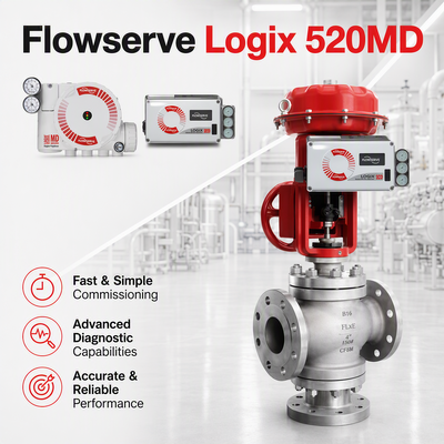 Flowserve Logix 520MD Plus Digital HART 7 posizionatore 4 20mA IP66