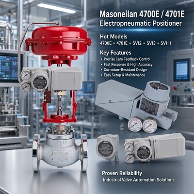 Nuovo posizionatore di valvole analogico Masoneilan 4700P / 4700E Masoneilan 35002 Serie 87/88