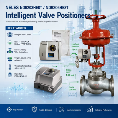 Valmet Neles ND9203HE8T ND9206HE8T HART 4-20mA HART Controller di valvola digitale intelligente posizionatore di valvola lineare rotante