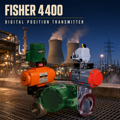 Trasmettitore di posizione valvola digitale FIELDVUE 4400 Fisher con rilevamento senza contatto, SIL 2 Capable e comunicazione HART 7