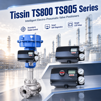 Posizionatore intelligente per valvole serie Tissin TS800 TS805 Automazione industriale OEM Controllo HART