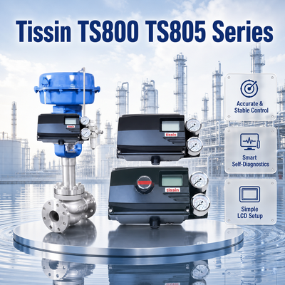 Tissin TS800 TS805 HART posizionatore digitale di valvole 4 20mA regolatore di flusso pneumatico