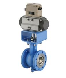 Doppia valvola di regolazione pneumatica eccentrica, valvola di regolazione rotatoria industriale della spina