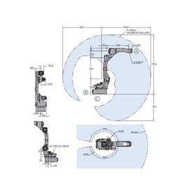 Robot della saldatura ad arco di asse di Yaskawa Motoman AR1440 6 che fornisce prestazione veloce ed accurata il regolatore del robot YRC1000